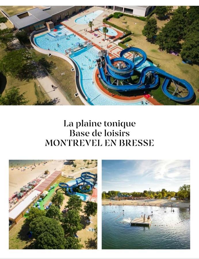 Bulles Etoilees Appartement Avec Jacuzzi Prive Montrevel-en-Bresse Exterior foto
